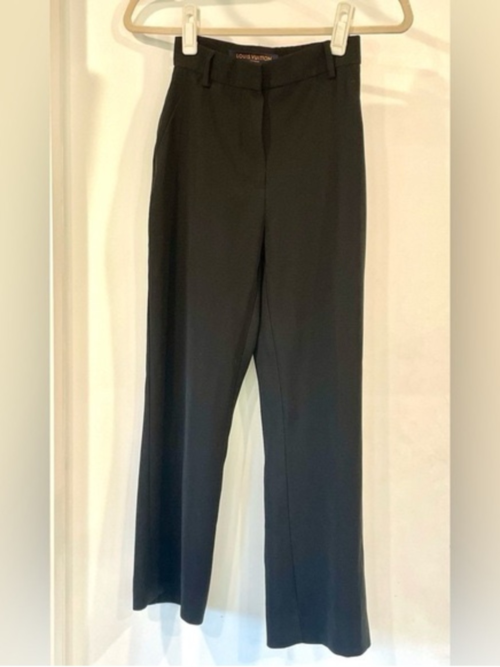 Louis Vuitton Black Straight-Leg Dress Trousers sz 36